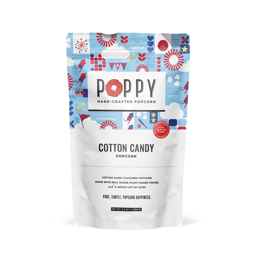 Poppy Cotton Candy Popcorn