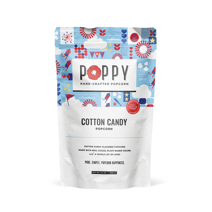 Poppy Cotton Candy Popcorn