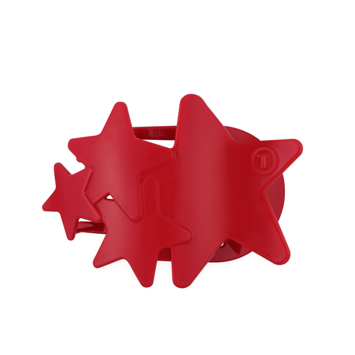 Teleties Flat Hair Clip | Large | Red Shooting Star