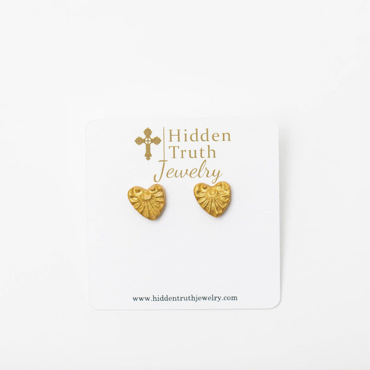 Tiny Heart Studs