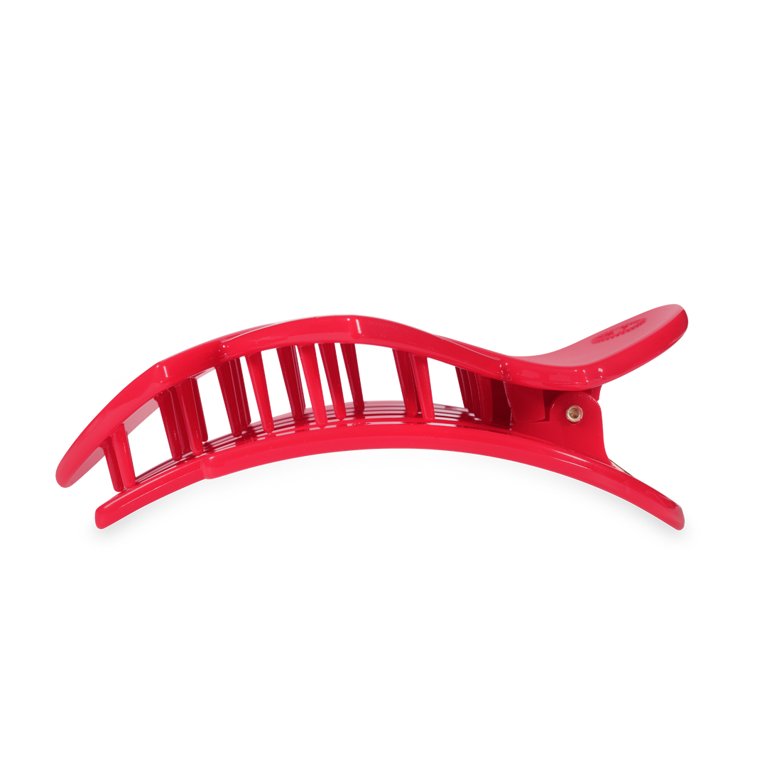 Teleties Flat Hair Clip | Large | Red Heart to Heart