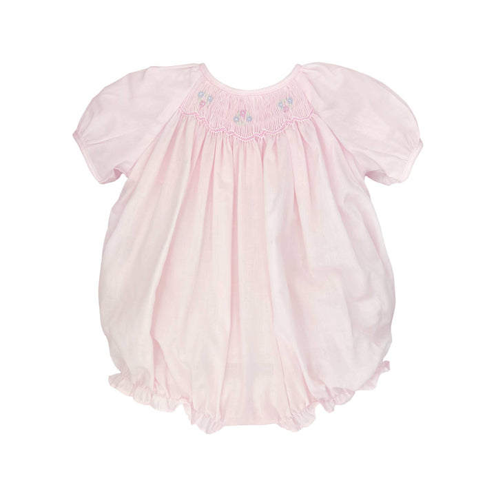 Petit Ami Pink Bubble with Novelty Smocking