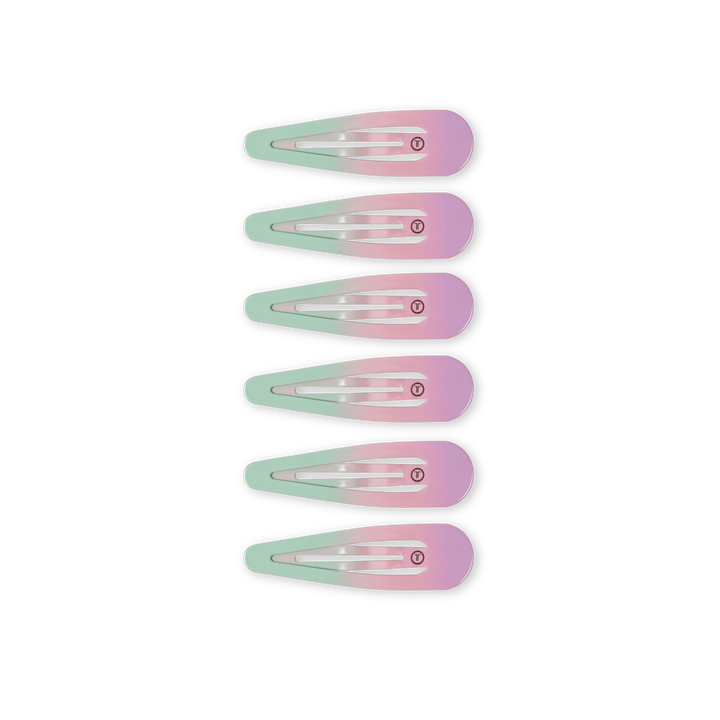 Teleties Aquaviolet Snap Clip (6ct)