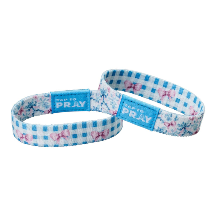 Tap To Pray® Wristband – Blue Belle