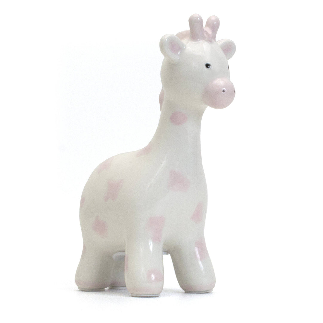 Pink Spotted Giraffe Piggy Bank