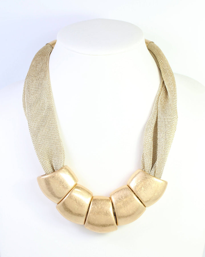Alexis Mesh Necklace Gold