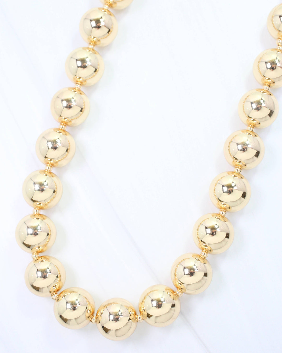 Collier Beaded Necklace WR Gold