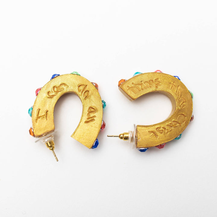 Hidden Truth Multicolored Small Hoops