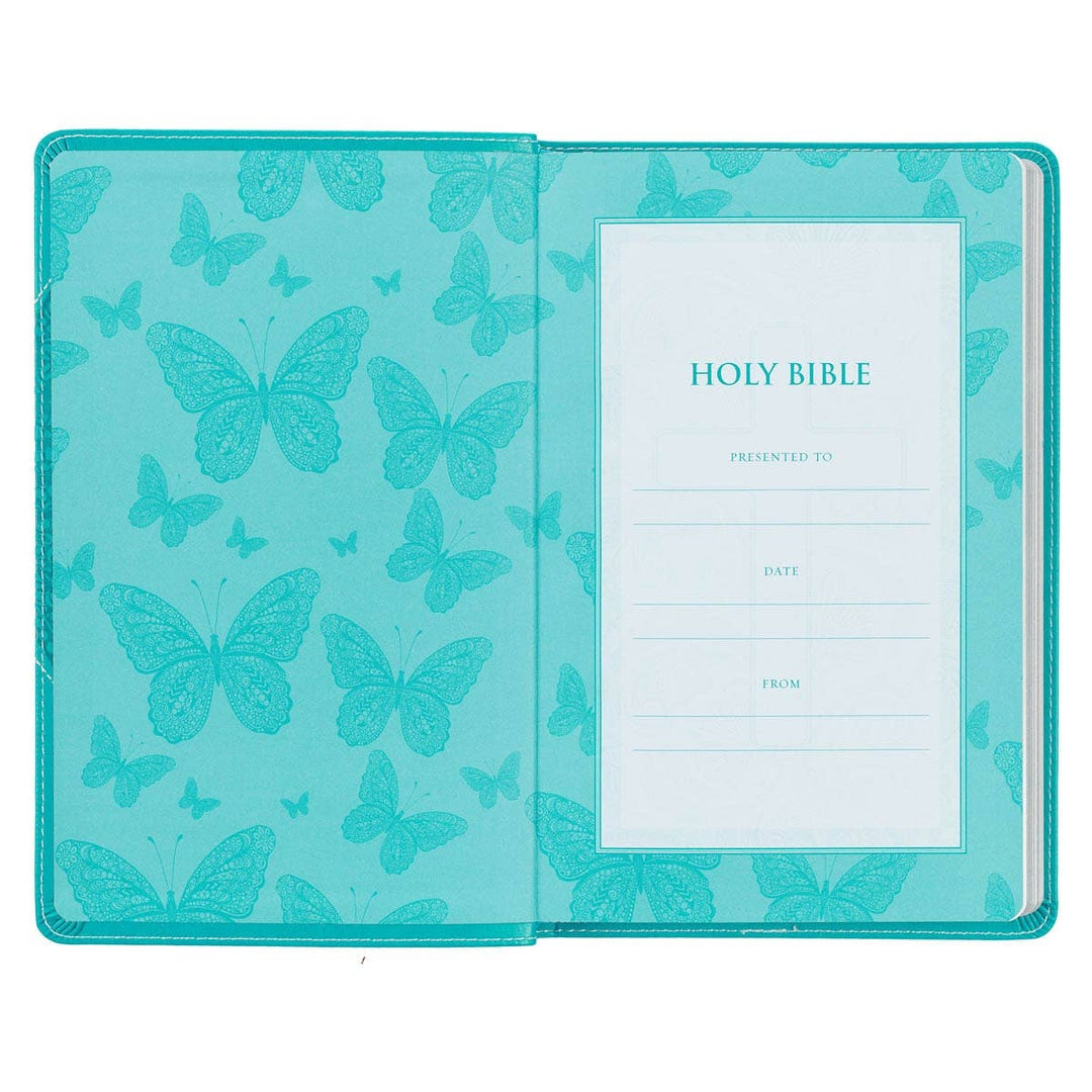 KJV Bible Gift Edition Faux Leather, Teal