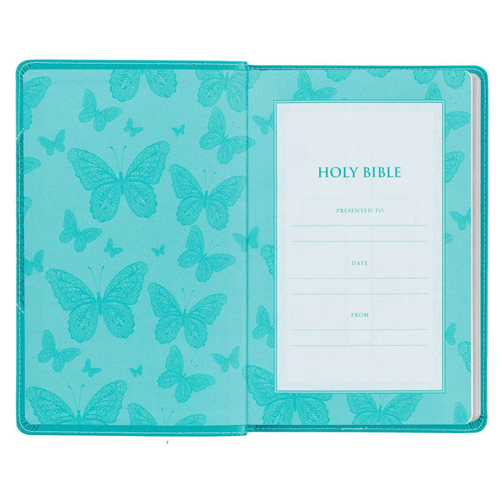 KJV Bible Gift Edition Faux Leather, Teal