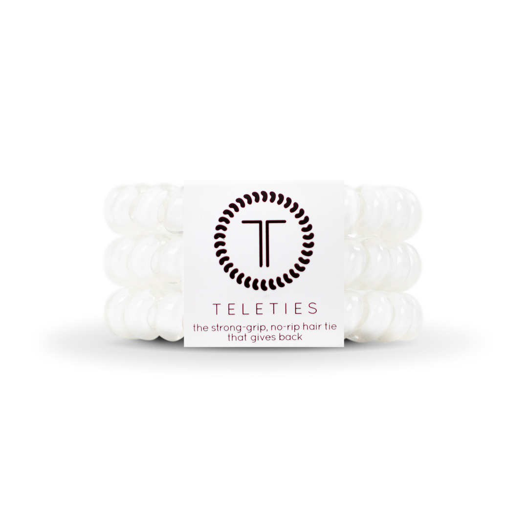 Spiral Hair Coils | Large | Coconut White Hair Ties