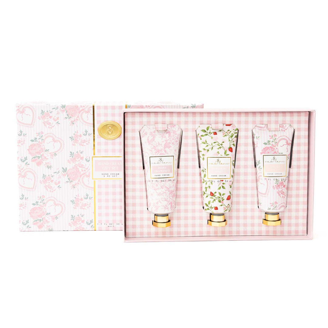 8 Oak Lane Sweetheart Blooms 3pc Boxed Hand Cream Set