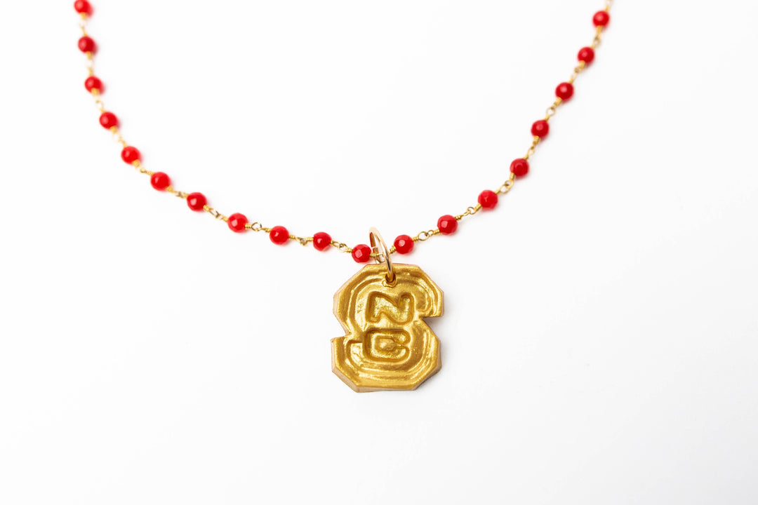 Hidden Truth Jewelry Red Jade Chain with NC Necklace