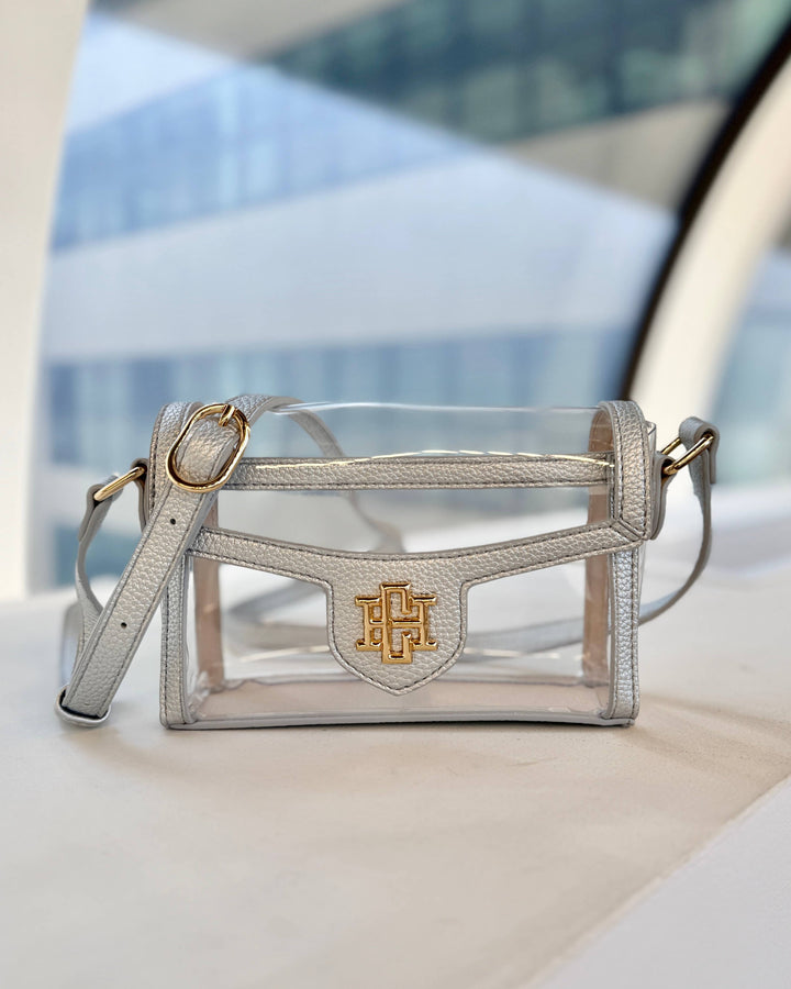 Caroline Hill Anna Clear Bag Silver