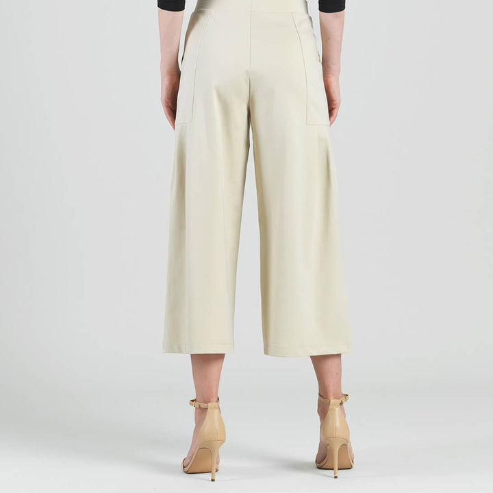 Clara Sun Woo Rayon Knit Gaucho Cropped Pant