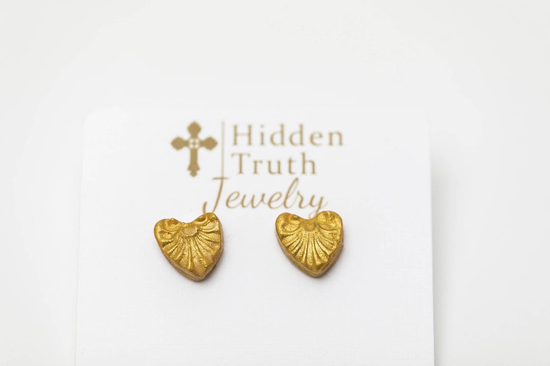 Tiny Heart Studs