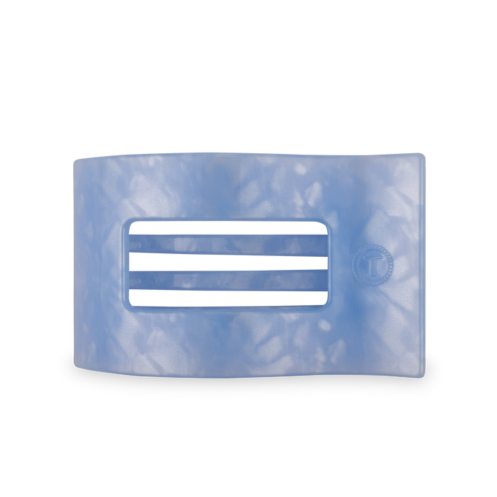 Teleties Flat Rectangle Hair Clip | Large | Blue Lagoon