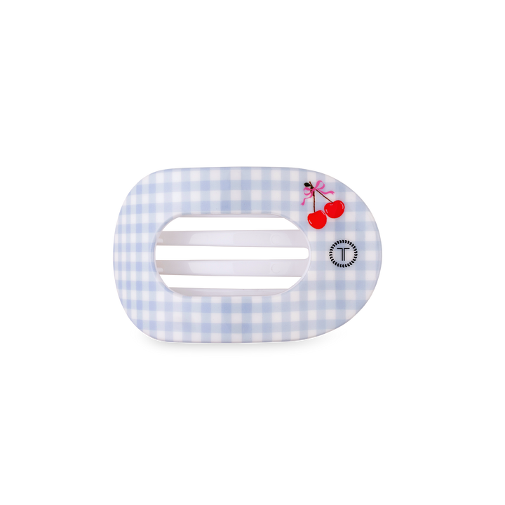 Teleties Flat Round Hair Clip | Small | Basket of Cherries