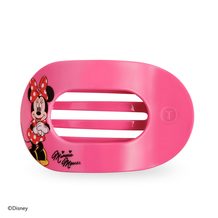 Teleties Flat Round Hair Clip | Large | Minnie Mouse