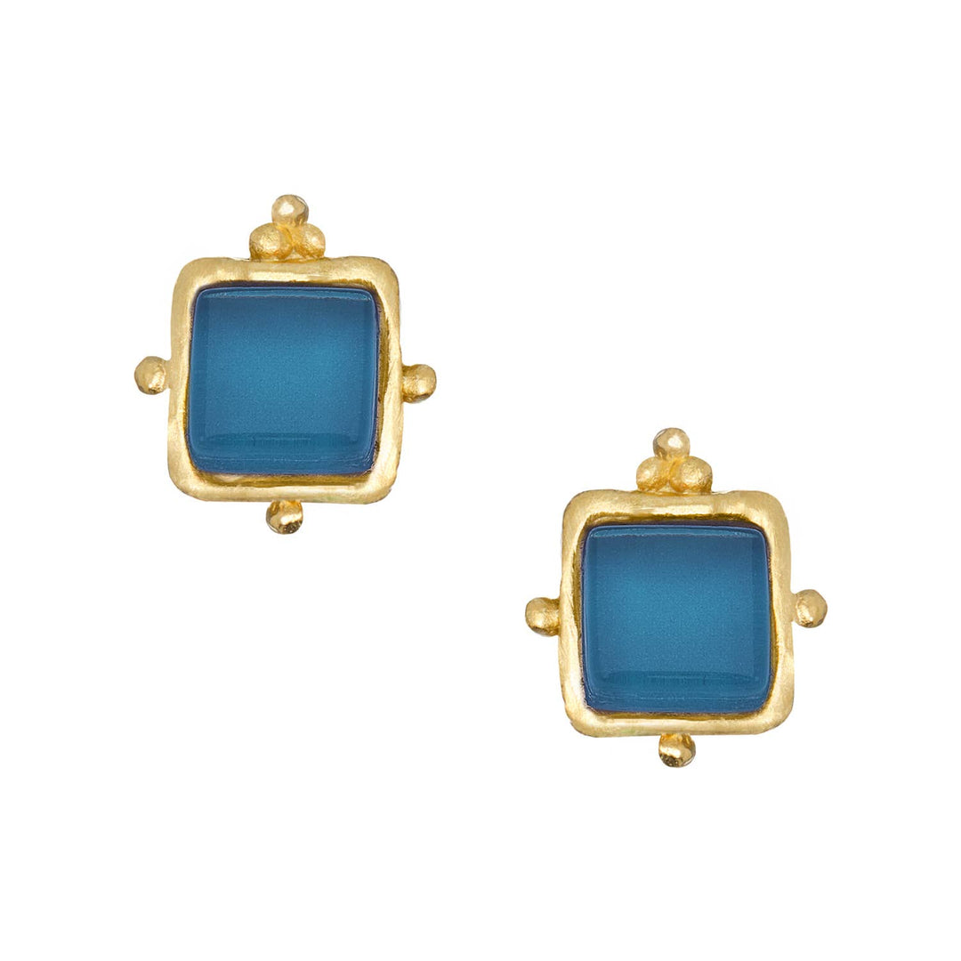 Susan Shaw Charlotte Studs - Sapphire