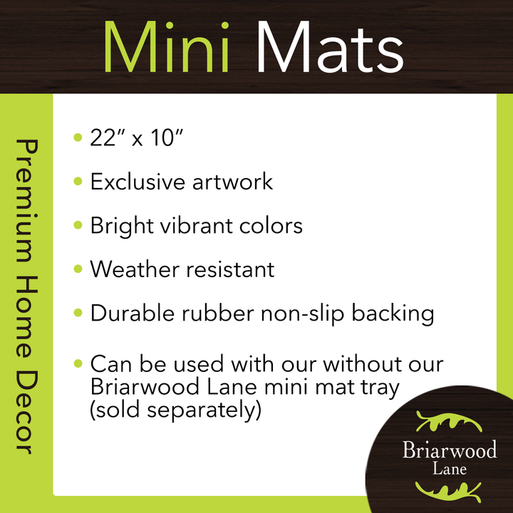 Briarwood Lane Home Sweet Home Checkers Mini Mat 22" x 10" Indoor/Outdoor Mat