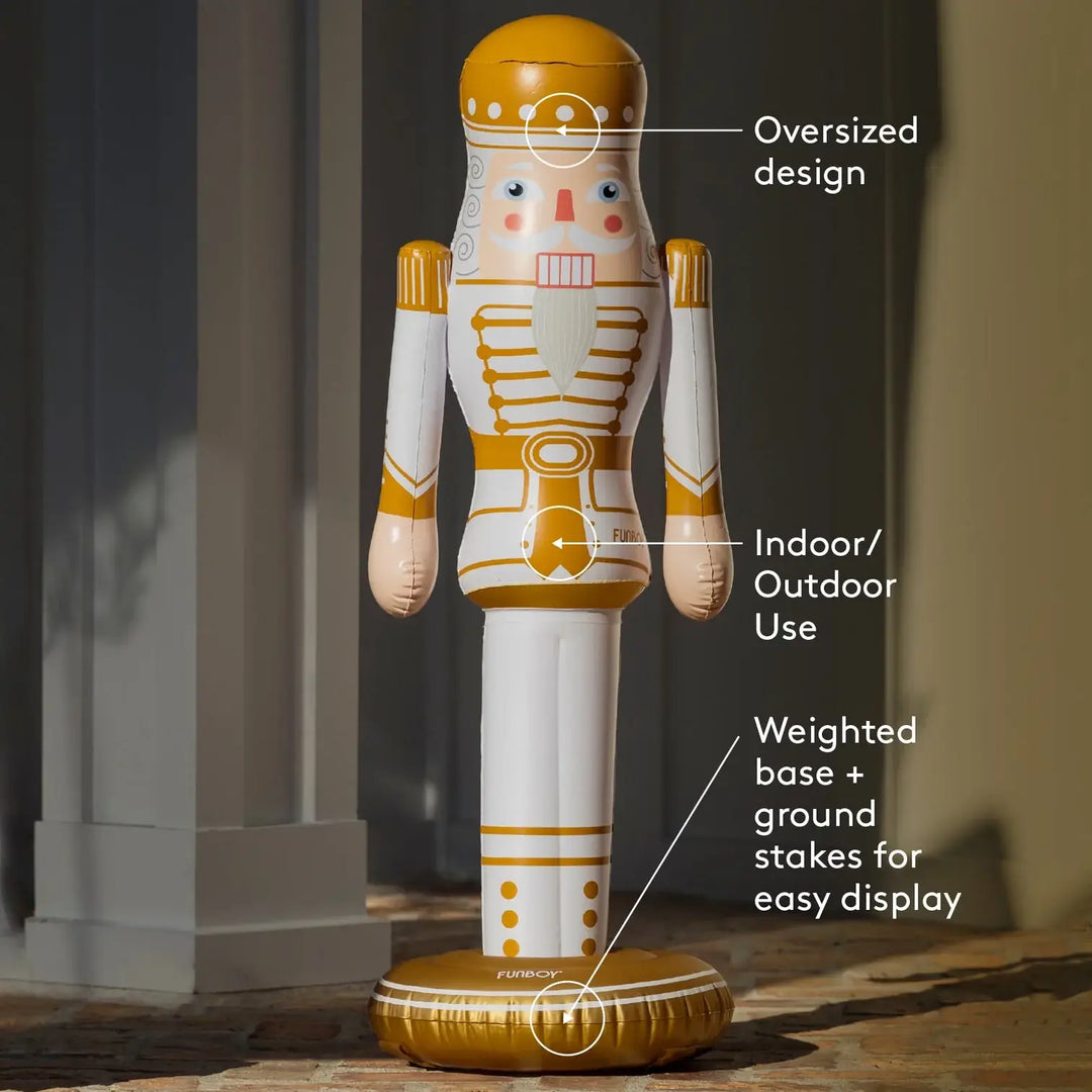 Gold Inflatable Nutcracker - 3.5 ft