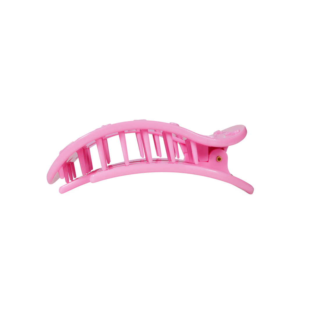 Teleties Pink Ribbon | Medium | Flat Round Clip