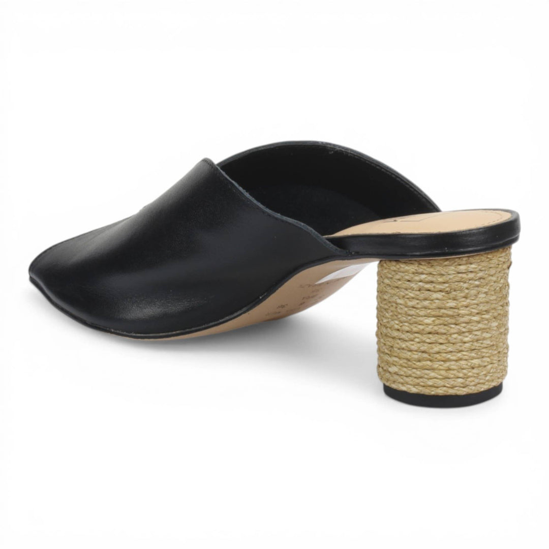 Sophie Mule Slide Sandal Leather - Black 59012
