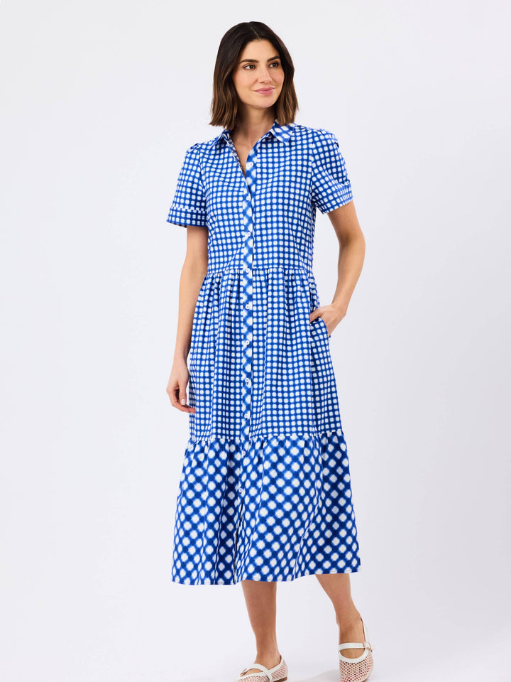 Jema Dress | Gingham Mix Navy