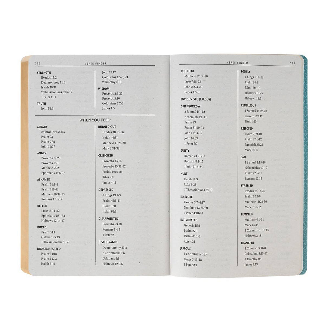 KJV Bible Gift Faux Leather, Teal