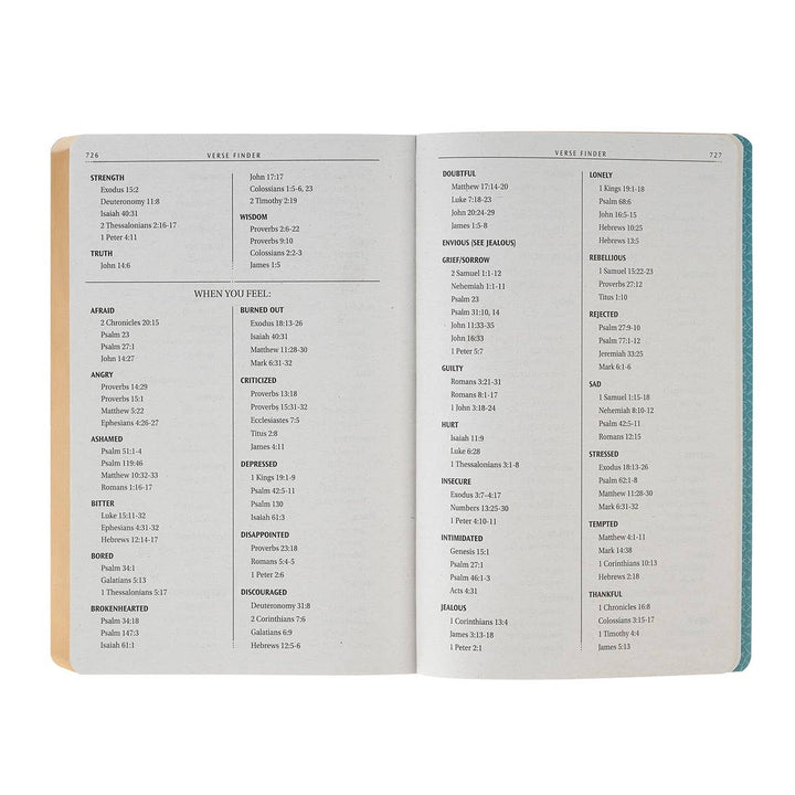 KJV Bible Gift Faux Leather, Teal