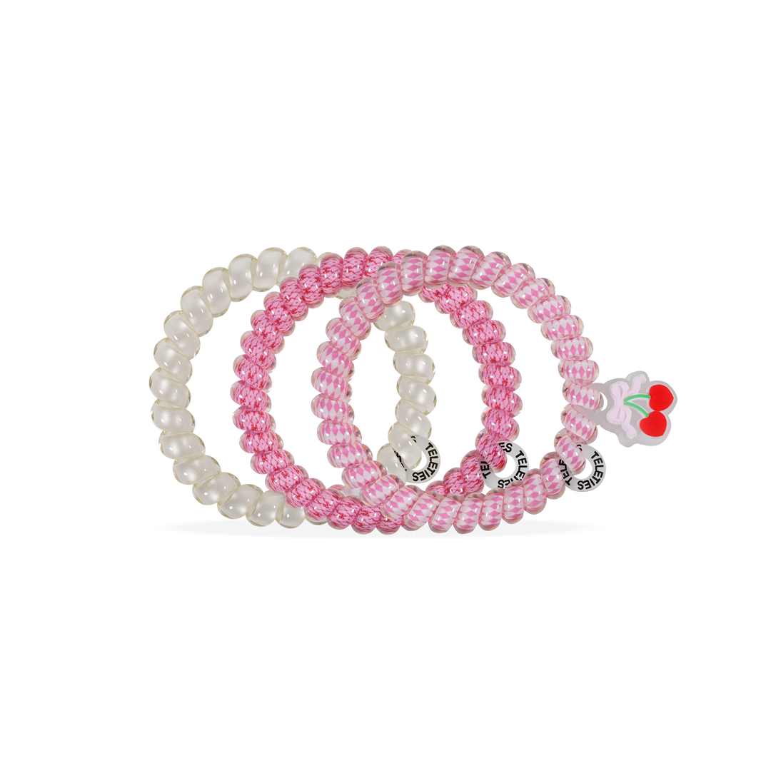 Teleties Spiral Hair Coils | Small | Cherry Bomb