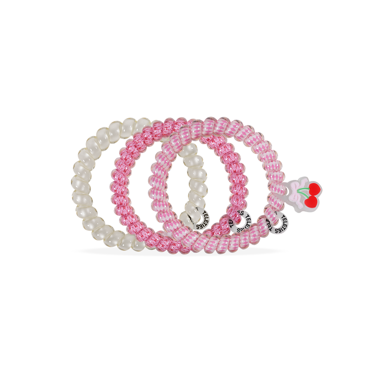 Teleties Spiral Hair Coils | Small | Cherry Bomb