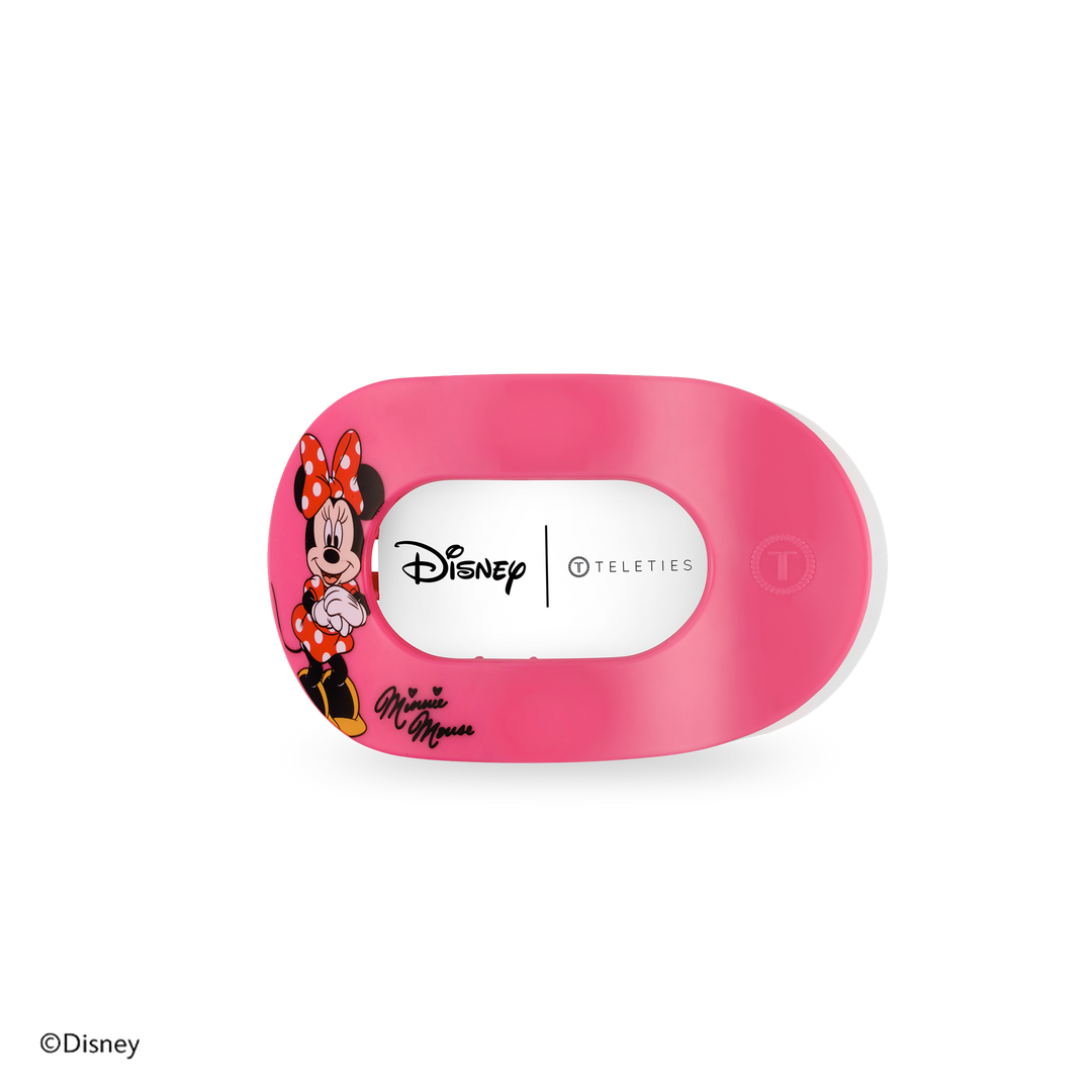 Teleties Flat Round Hair Clip | Small | Minnie Mouse