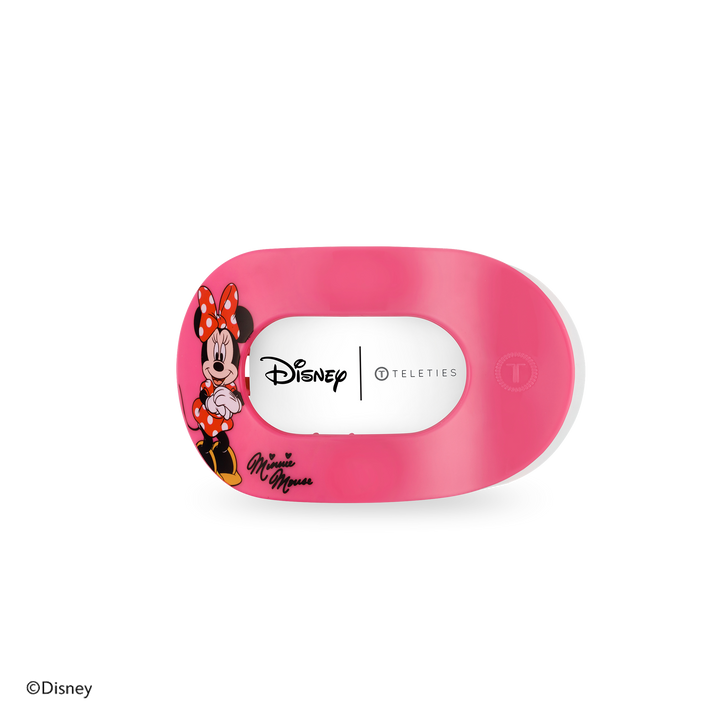 Teleties Flat Round Hair Clip | Small | Minnie Mouse