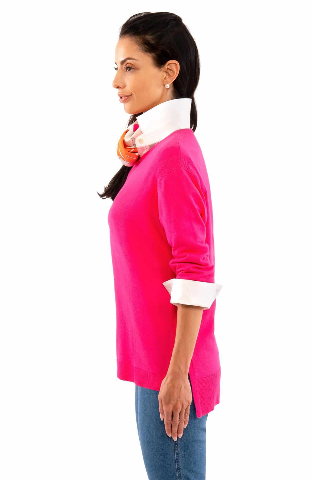 Gretchen Scott Sneek A Peek Knit Sweater