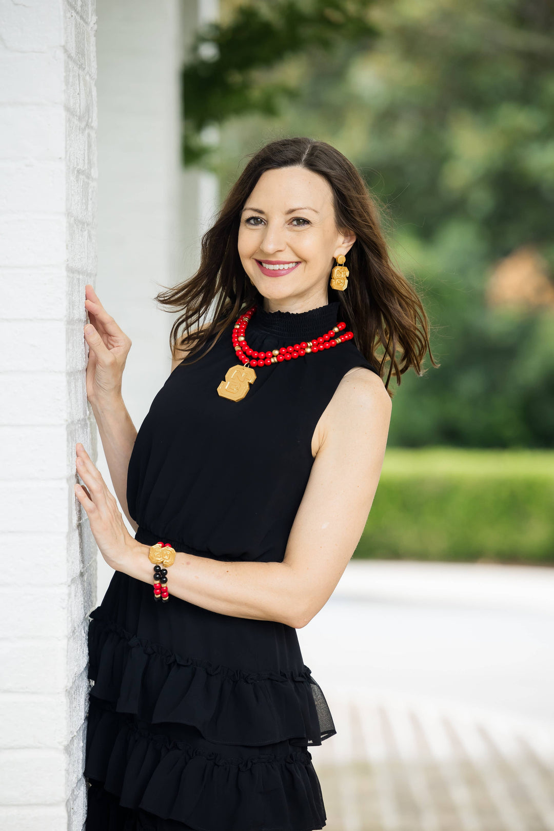 Hidden Truth Red and Black Double Jade with NC Medallion