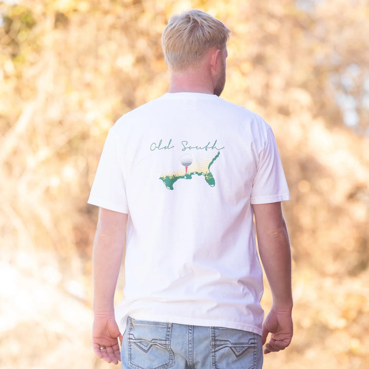 Old South White Golf States - Short Sleeve T-Shirt
