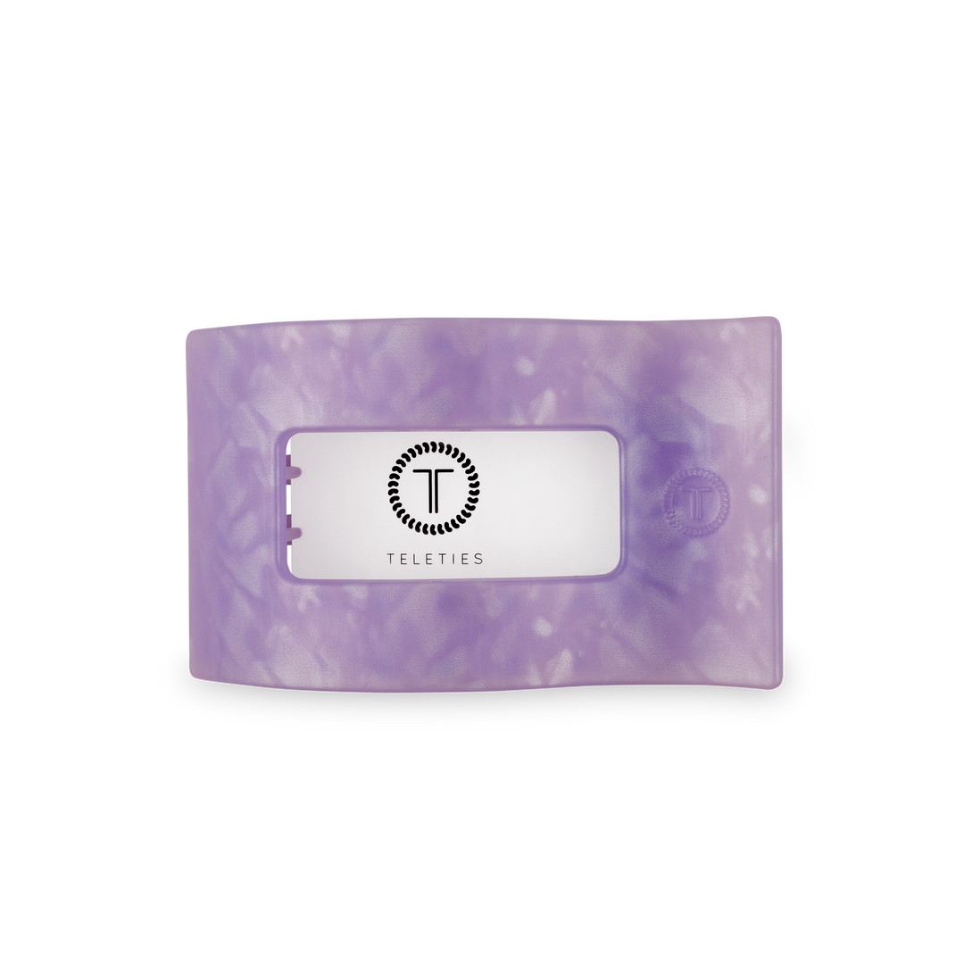 Teleties Flat Rectangle Hair Clip | Medium | Lavender Mist
