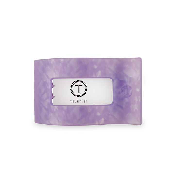 Teleties Flat Rectangle Hair Clip | Medium | Lavender Mist