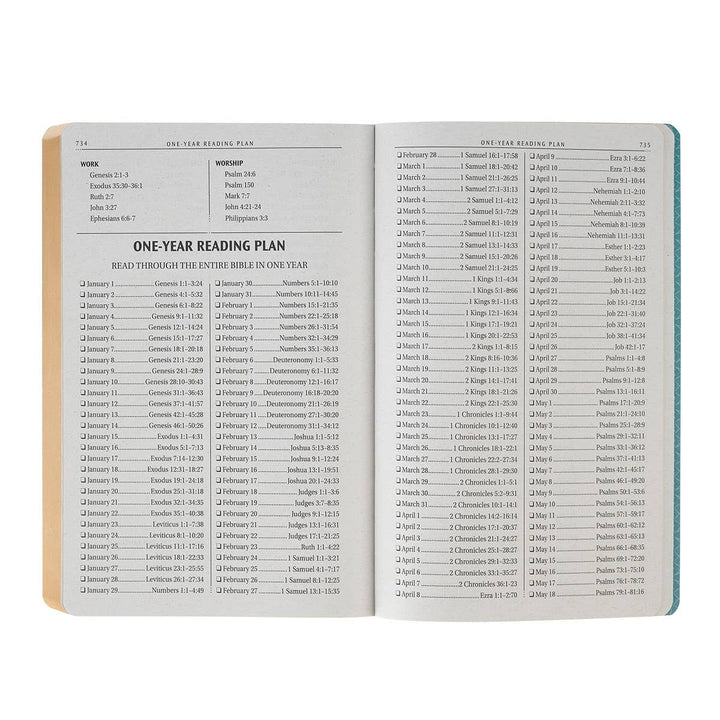 KJV Bible Gift Faux Leather, Teal