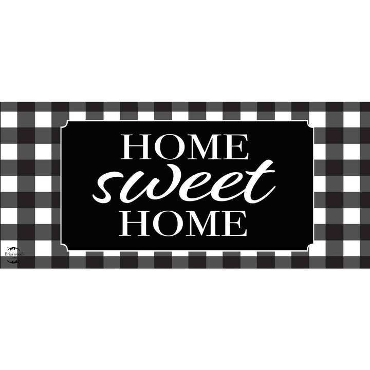 Briarwood Lane Home Sweet Home Checkers Mini Mat 22" x 10" Indoor/Outdoor Mat