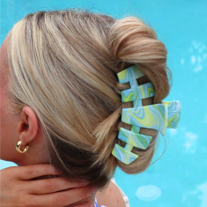 Teleties Classic | By the Sea Shore | Large Hair Clip
