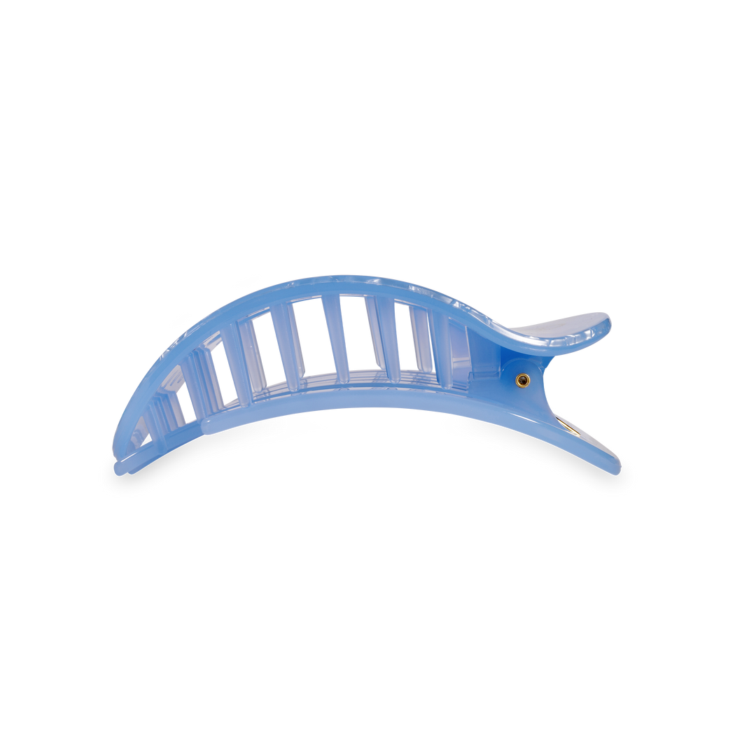 Teleties Flat Round Hair Clip | Medium | Blue Lagoon