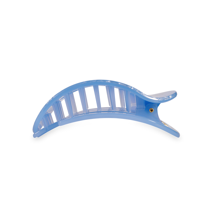 Teleties Flat Round Hair Clip | Medium | Blue Lagoon
