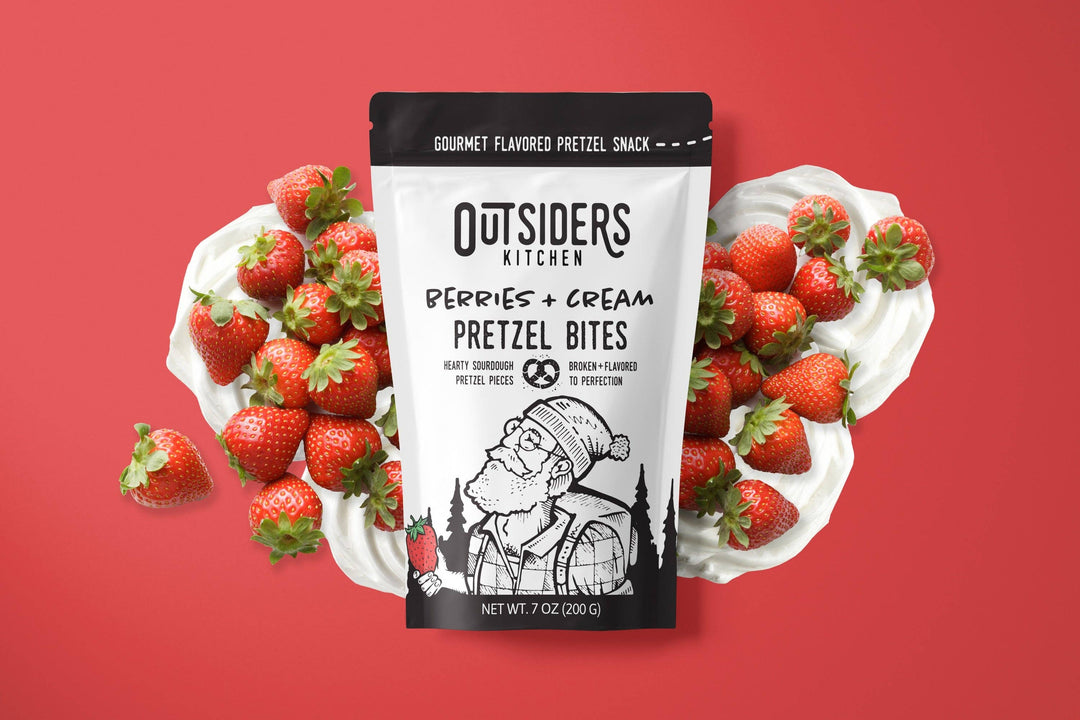 Outsiders Kitchen Berries + Cream Sourdough Pretzel Bites Snack