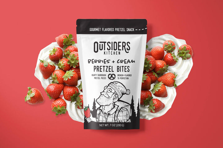 Outsiders Kitchen Berries + Cream Sourdough Pretzel Bites Snack