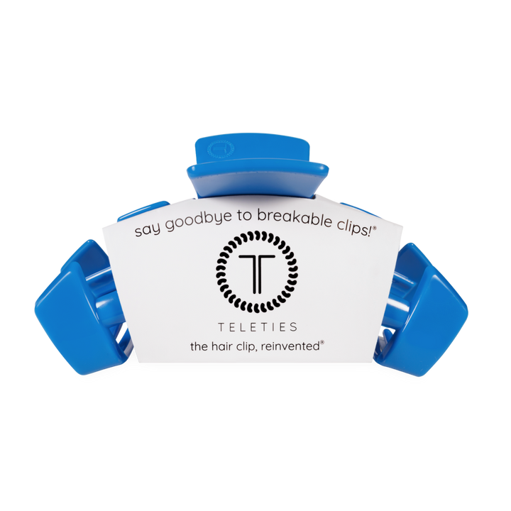 Teleties Classic Hair Clip | Large | USA Blue