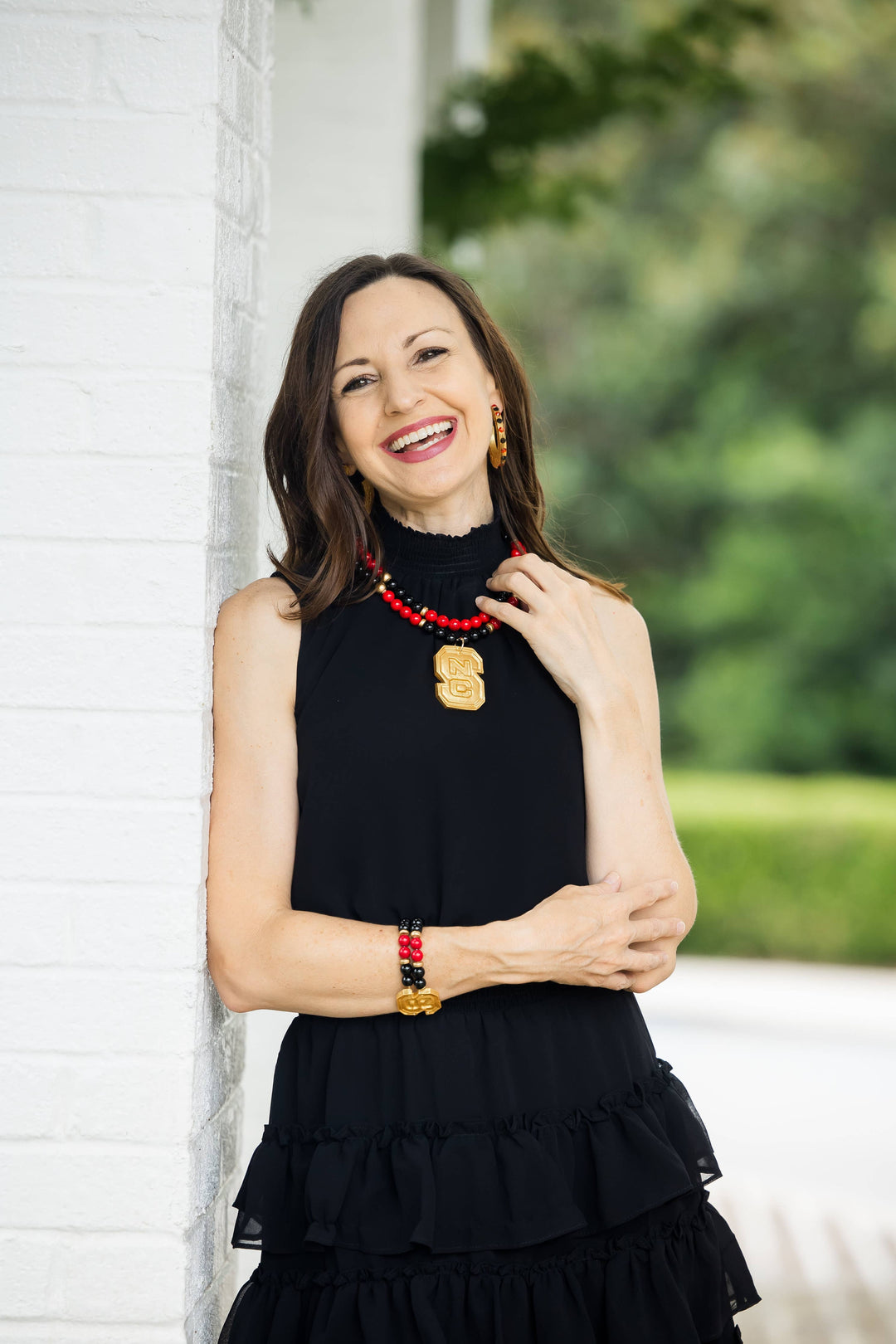 Hidden Truth Red and Black Double Jade with NC Medallion