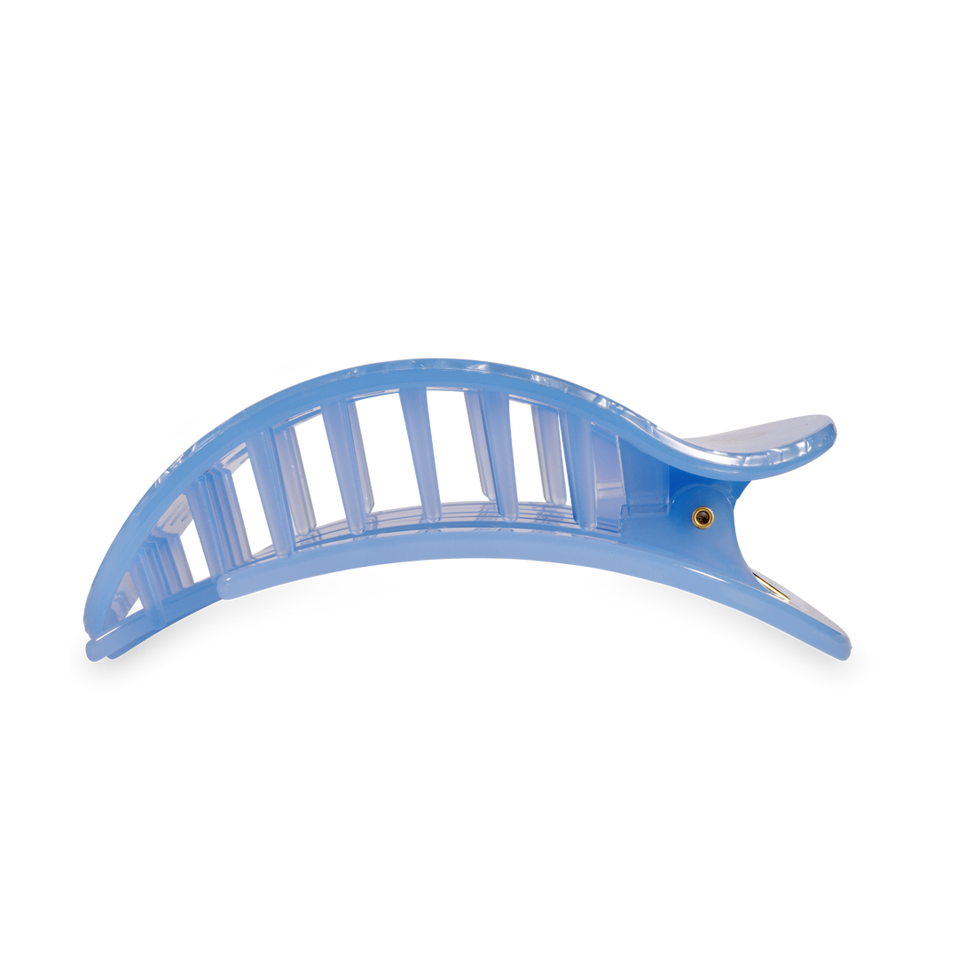 Teleties Flat Round Hair Clip | Large | Blue Lagoon